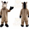 Brown Horse Mascot Costume Mustang Mascot