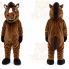 Brown Horse Mascot Costume Mustang Stallion