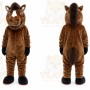 Brown Horse Mascot Costume Mustang Stallion