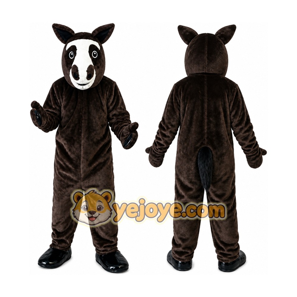Brown Horse Mascot Costume
