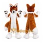 Brown Husky Dog Fox Cartoon Mascot Costume