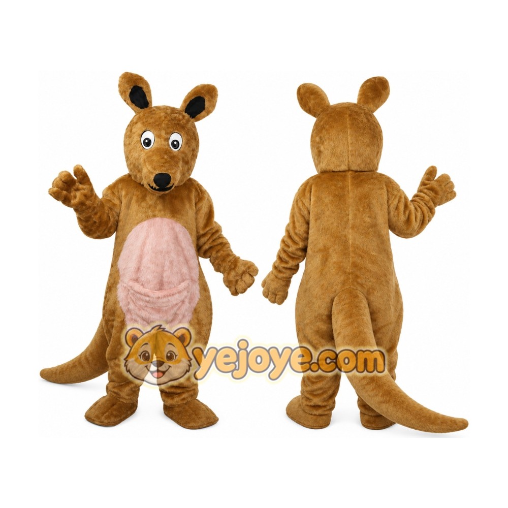 Brown Kangaroo Mascot Costume