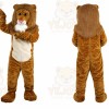 Brown Lion Cartoon Mascot Costume
