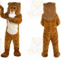 Brown Lion Cartoon Mascot Costume