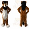 Brown Lion Dog Fox Mascot Costume