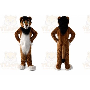 Brown Lion Mascot Costume