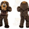 Brown Long Hairy Dog Mascot Costume for Adult