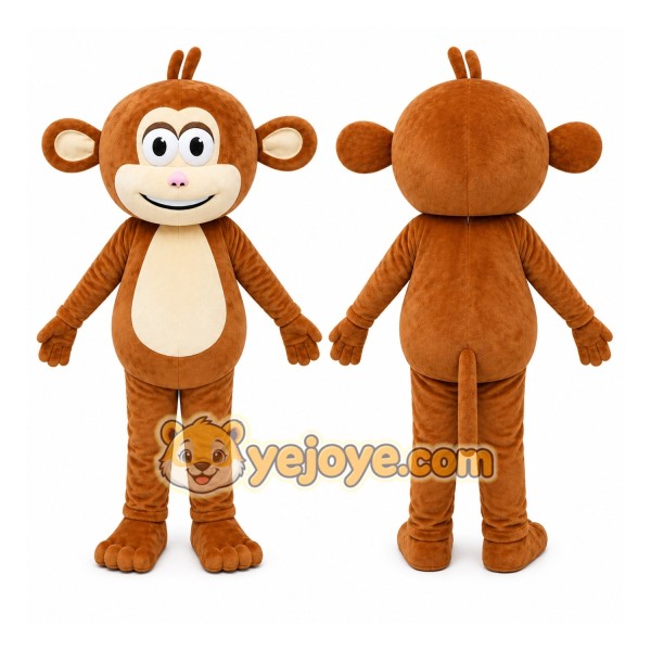 Brown Monkey Mascot Costume