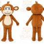 Brown Monkey Mascot Costume