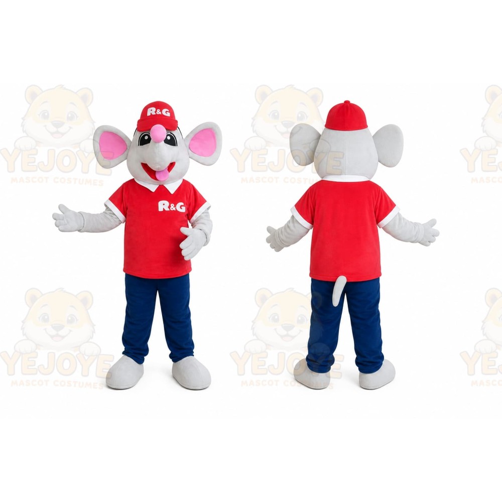 Brown Mouse Mascot Costume