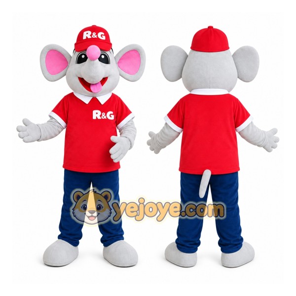 Brown Mouse Mascot Costume