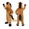 Brown Mustang Horse Mascot Costume Brown Mustang Horse Mascot Costume