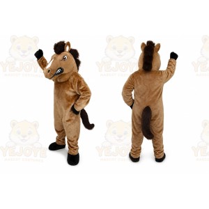 Brown Mustang Horse Mascot Costume