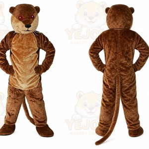 Brown Otter Mascot Costume