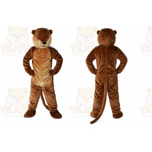 Brown Otter Mascot Costume