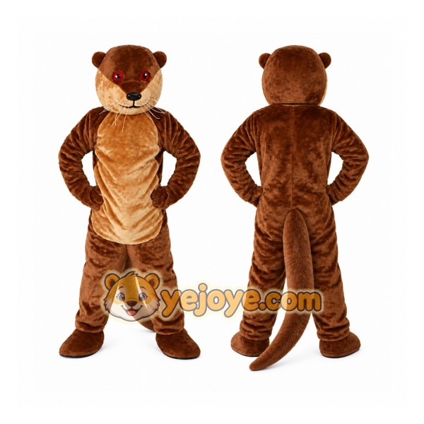 Brown Otter Mascot Costume