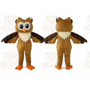 Brown Owl Mascot Costume for Adult