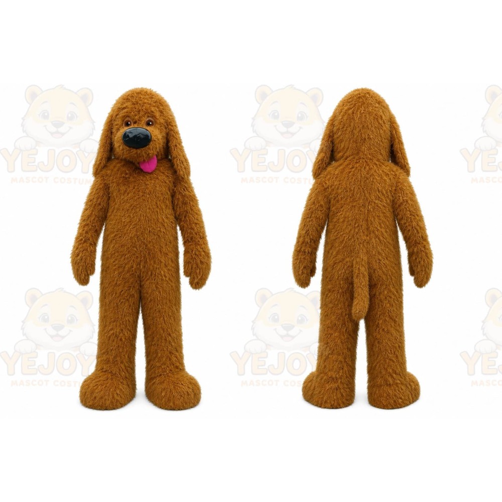 Brown Poodle Dog Mascot Costume