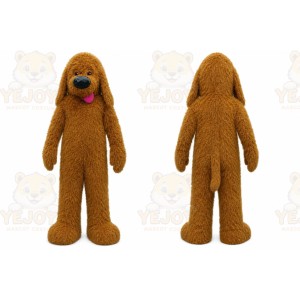 Brown Poodle Dog Mascot Costume