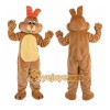 Brown Rabbit Cartoon Mascot Costume Brown Rabbit Cartoon Mascot Costume