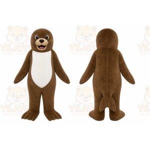 Brown Sea Lion Mascot Costume