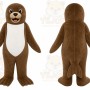 Brown Sea Lion Mascot Costume
