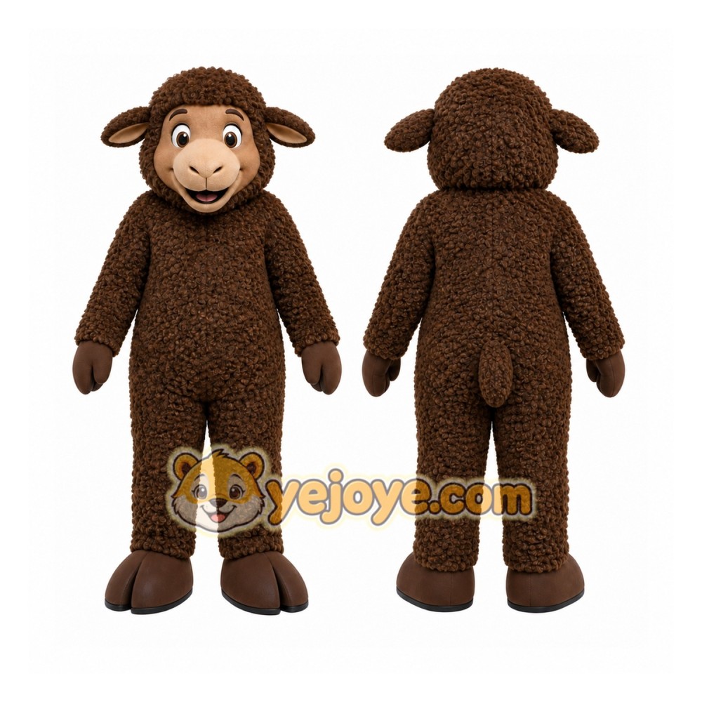 Brown Sheep Mascot Costume Brown Sheep Mascot Costume