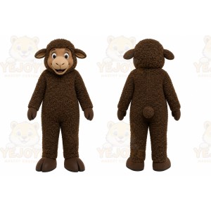 Brown Sheep Mascot Costume
