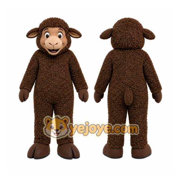 Brown Sheep Mascot Costume