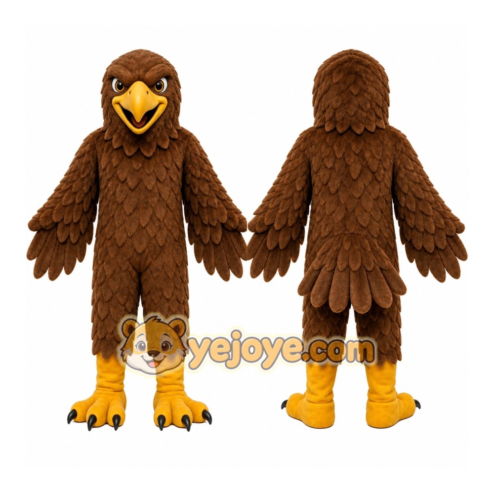 Brown Sport Eagle Mascot Costume for Adult
