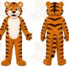 Brown Sport Tiger Mascot Costume