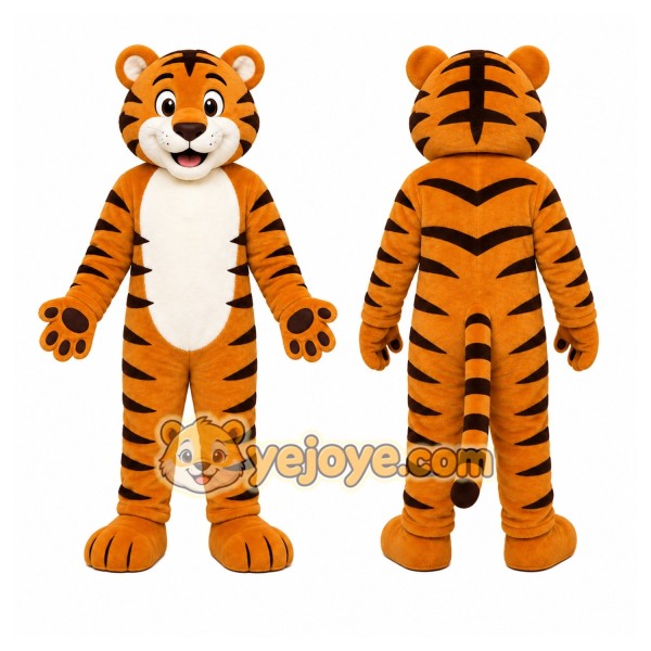 Brown Sport Tiger Mascot Costume