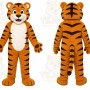 Brown Sport Tiger Mascot Costume