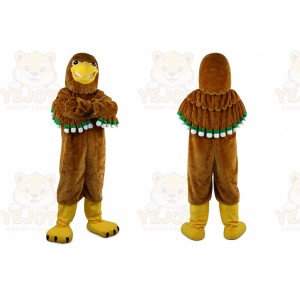 Brown Sports Eagle Mascot Costume