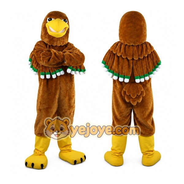 Brown Sports Eagle Mascot Costume