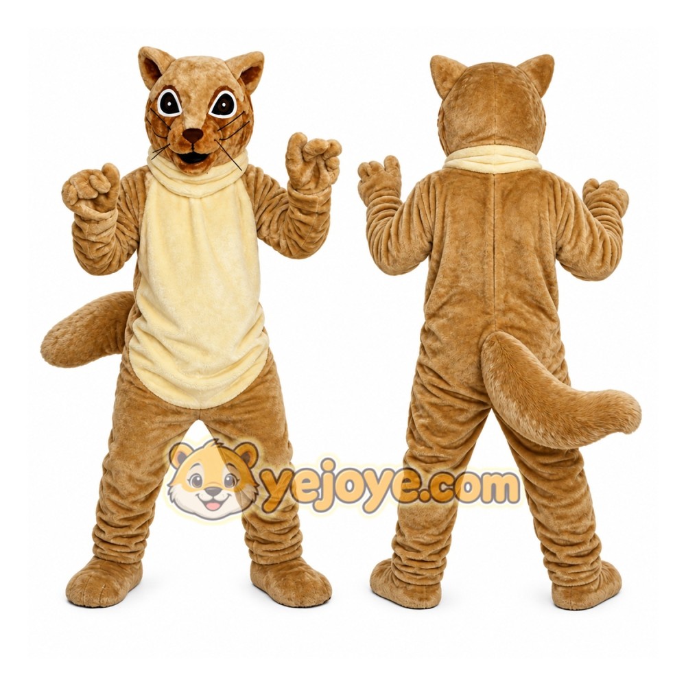 Brown Squirrel Mascot Costume
