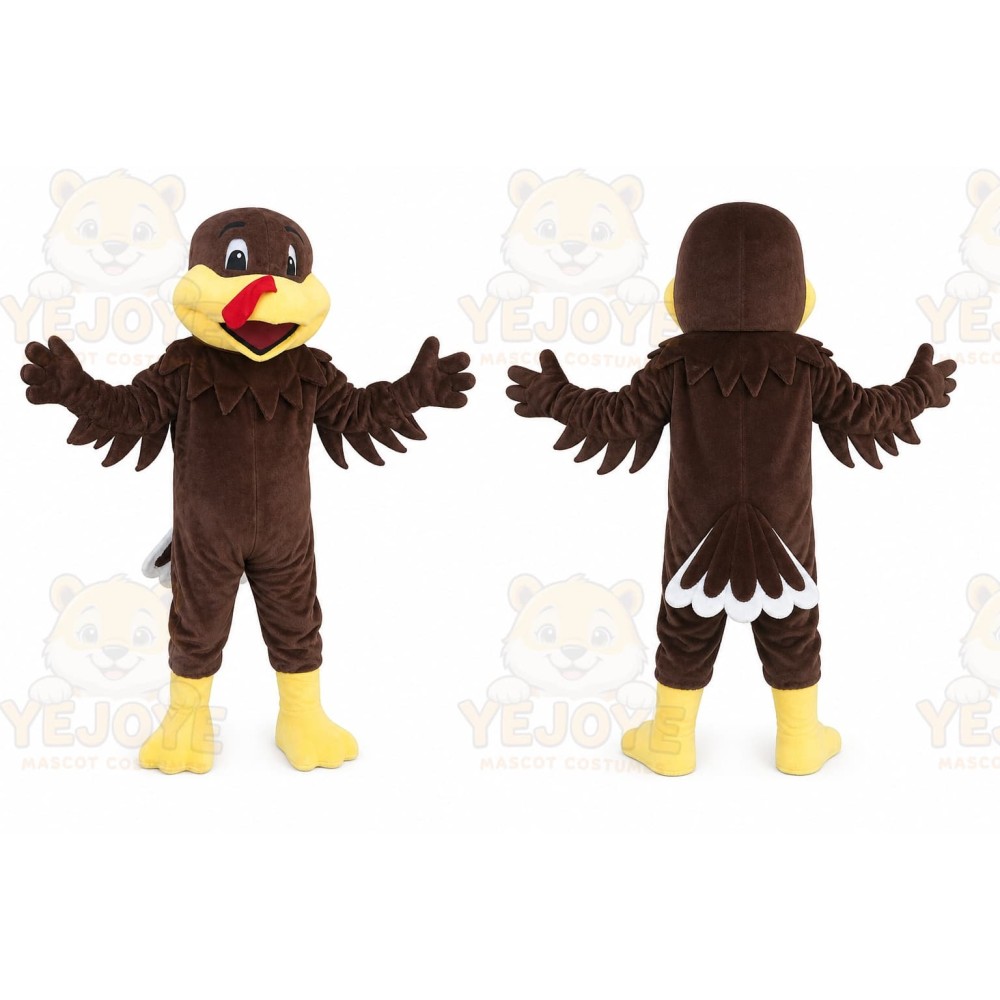 Brown Turkey Mascot Costume Adult Halloween Costume