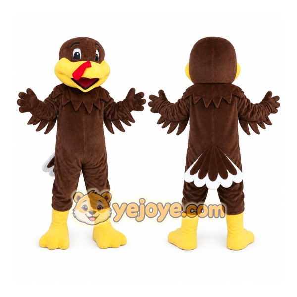 Brown Turkey Mascot Costume Adult Halloween Costume
