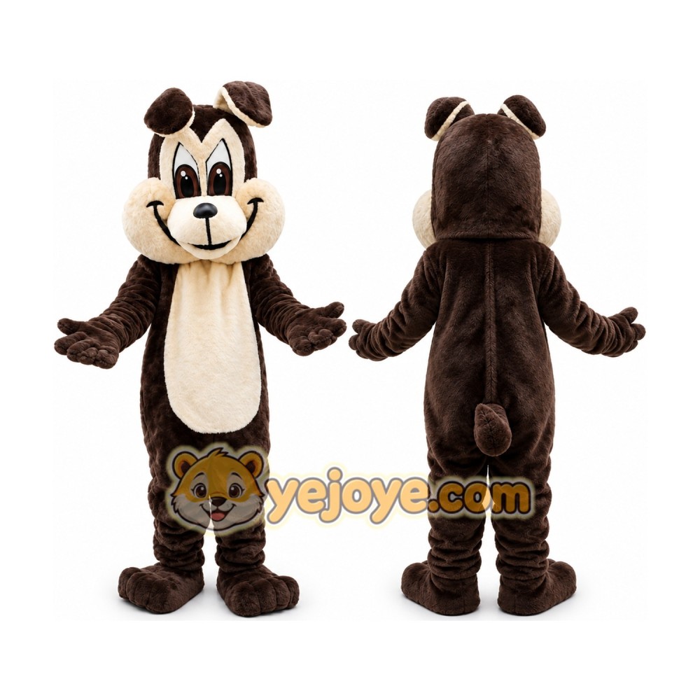 Brown Wolf Coyote Mascot Costume Brown Wolf Coyote Mascot Costume