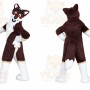Brown Wolf Mascot Costume