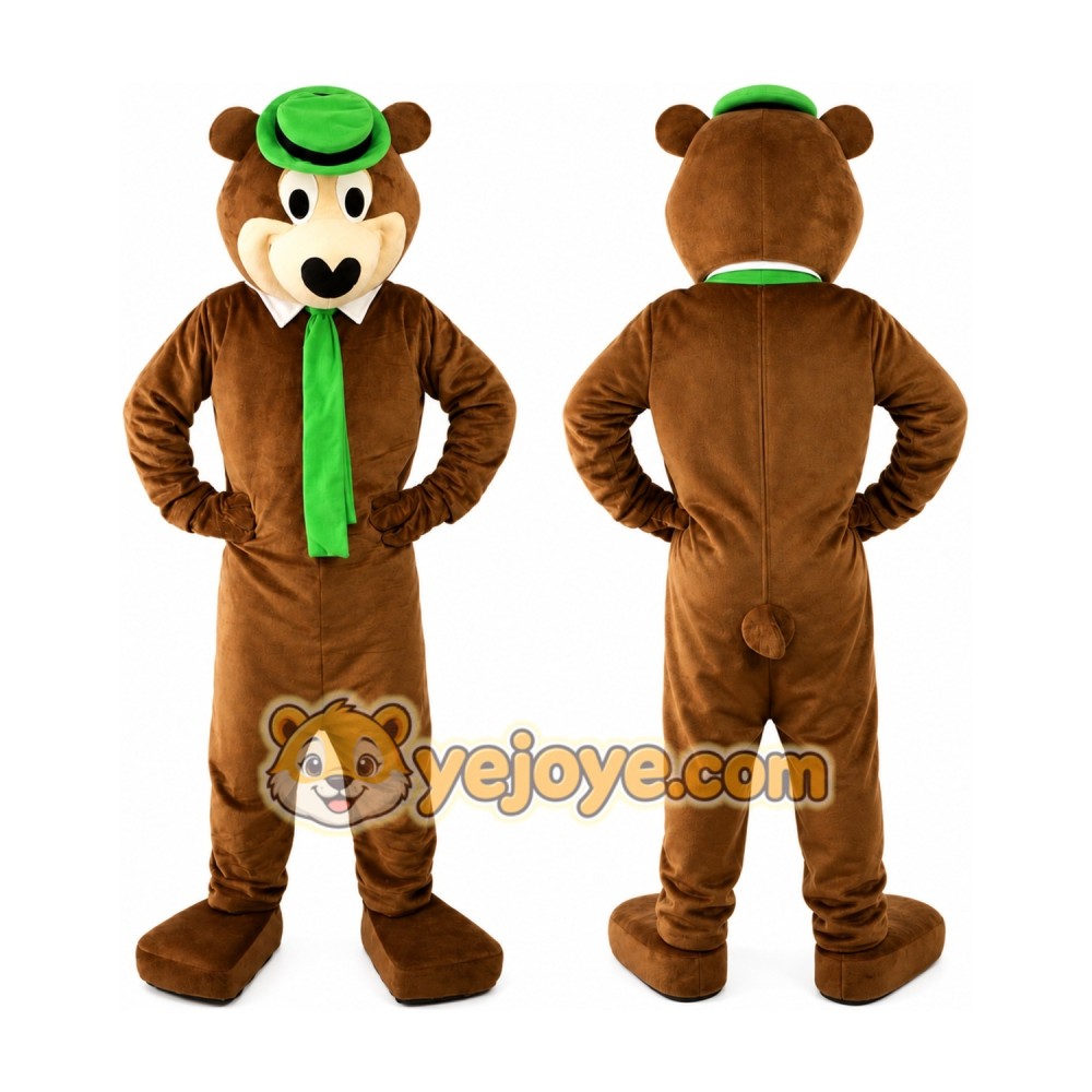 Brown Yoga Bear Cartoon Mascot Costume Brown Yoga Bear Cartoon Mascot Costume
