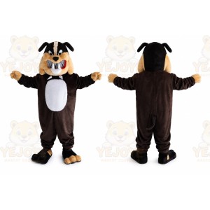 Bulldog Mascot Costume Cartoon Character