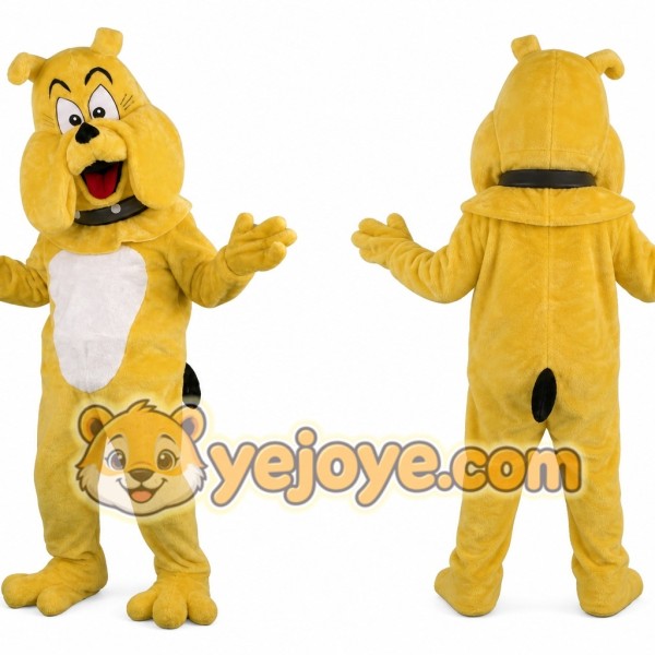 Bulldog Mascot Costume With Collar