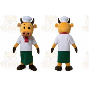 Calf Bull Cow Chef Mascot Costume