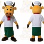 Calf Bull Cow Chef Mascot Costume