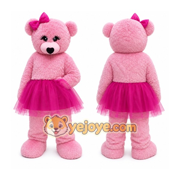 Candy Girl Teddy Bear Mascot Costumes