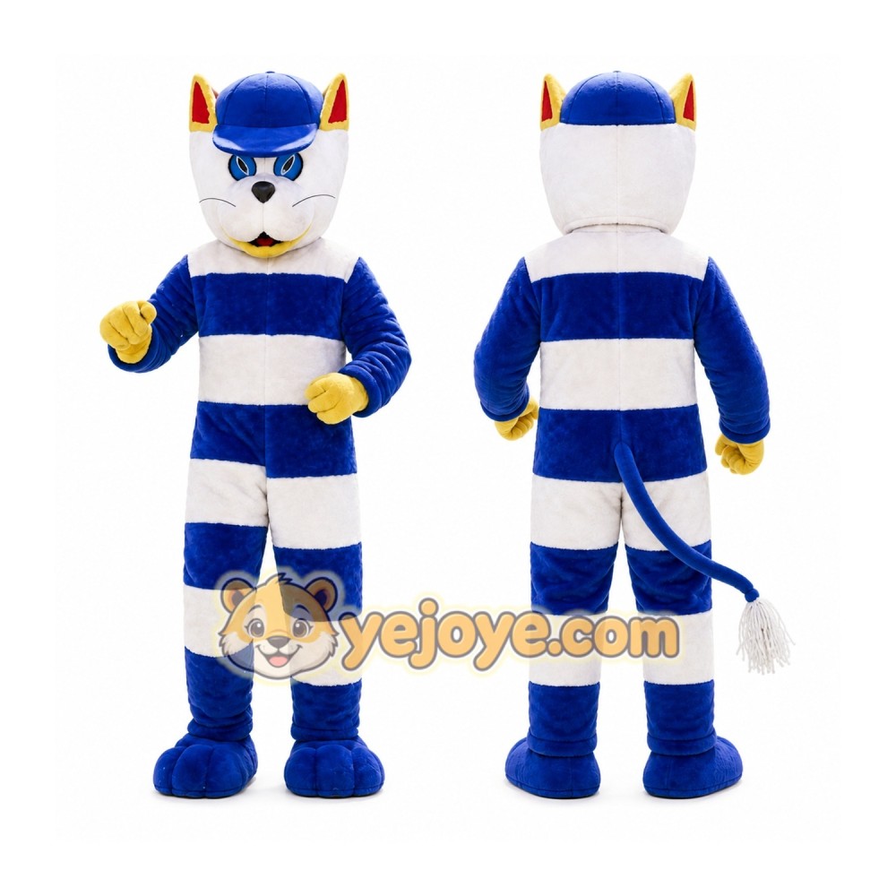 Cappie The Cat Mascot Costume Cappie The Cat Mascot Costume