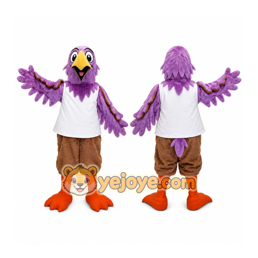 Cardinal Mascot Costume Purple Bird Cardinal Mascot Costume Purple Bird