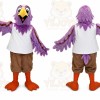 Cardinal Mascot Costume Purple Bird