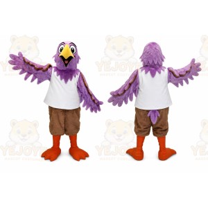 Cardinal Mascot Costume Purple Bird